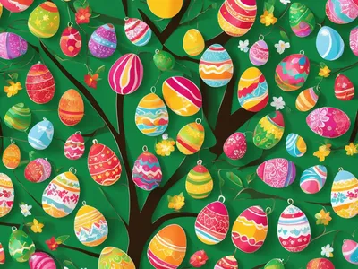 Easter Christmas Trees: Mixing Holiday Traditions