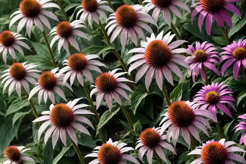 Echinacea pallida ‘hula dancer’ (pale purple coneflower)