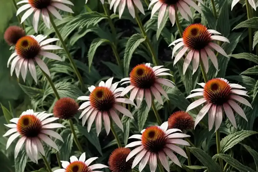 Echinacea purpurea ‘purity’ (coneflower) — photo 3