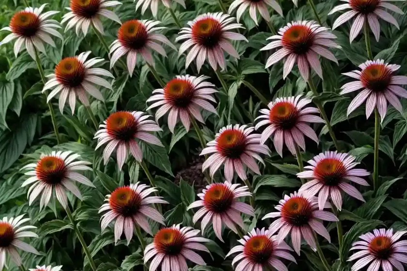 Echinacea purpurea ‘purity’ (coneflower)