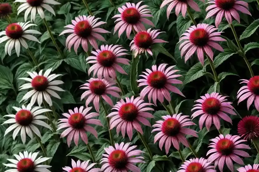 Echinacea purpurea ‘raspberry truffle’ (coneflower)