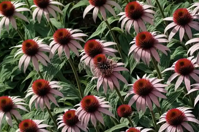 Echinacea purpurea ‘rubinglow’ (coneflower) — photo 2