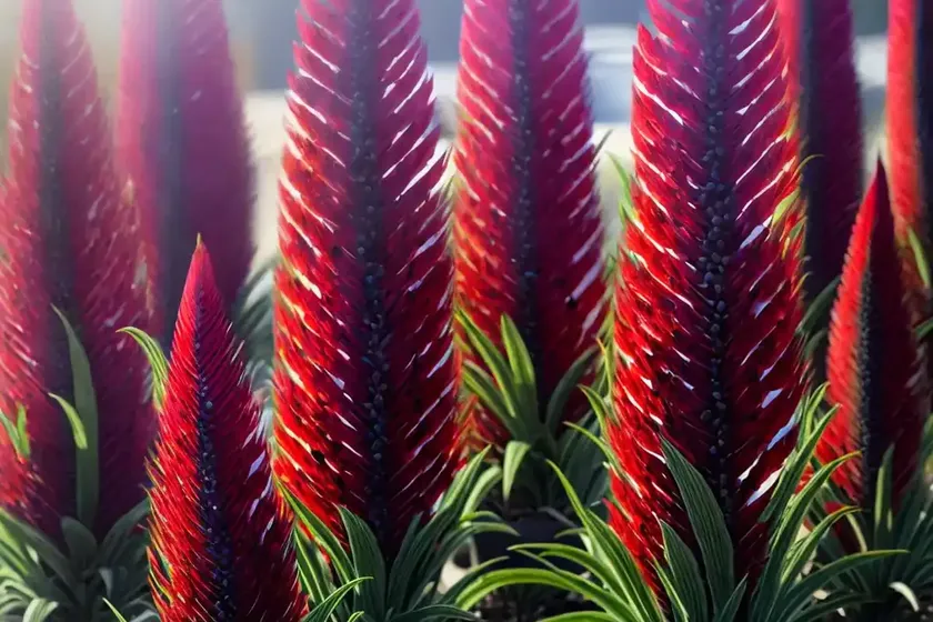 Echium (echium amoenum ‘red feathers’) — photo 3