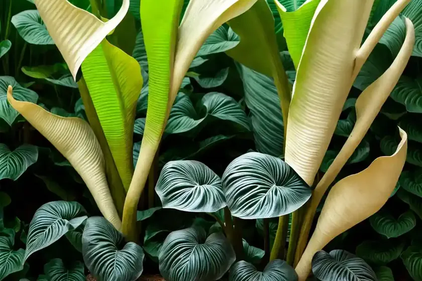Elephant ear (colocasia pharaoh’s mask’) — photo 2