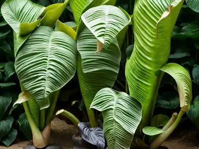 Elephant Ear (Colocasia Pharaoh’s Mask’)