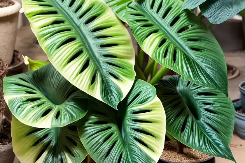 Elephant ear ‘stingray’ (alocasia macrorrhiza ‘stingray’) — photo 3