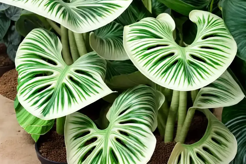 Elephant’s ear (alocasia ‘frydek’) — photo 3