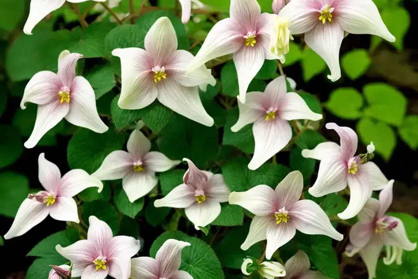 Epimedium grandiflorum ‘rose queen’ (barrenwort) — photo 2