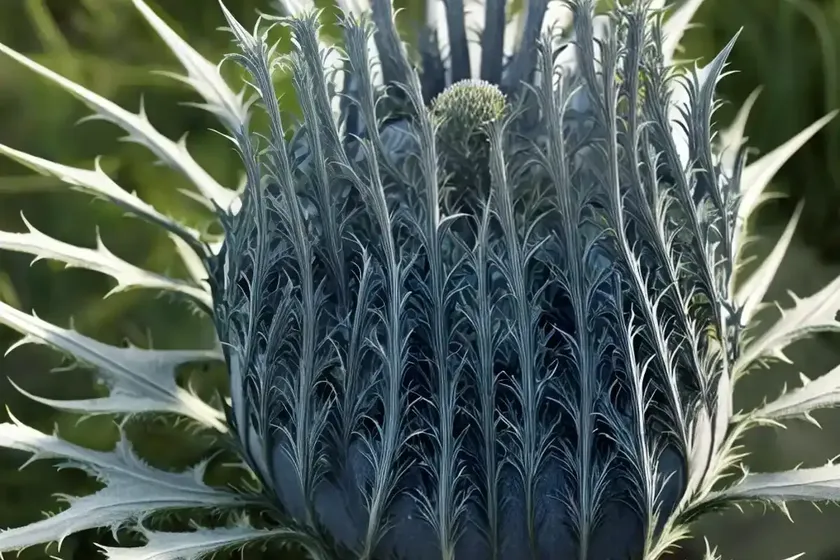 Eryngium pandanifolium (giant sea holly) — photo 3