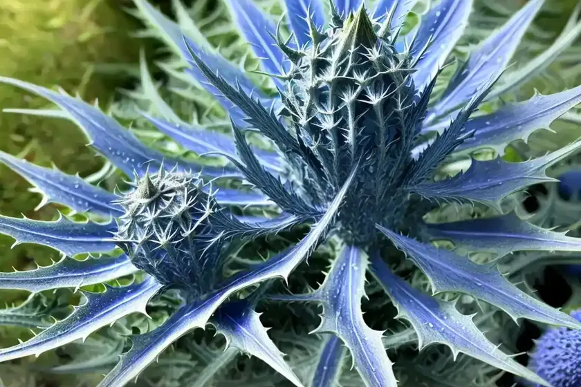 Eryngium planum ‘blue glitter’ (flat sea holly) — photo 2