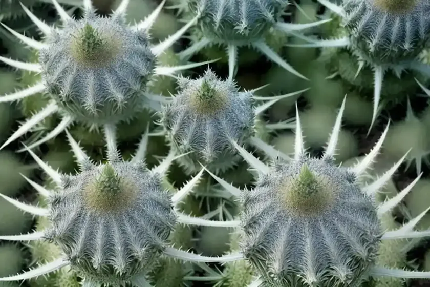Eryngium x oliverianum (oliver sea holly) — photo 2
