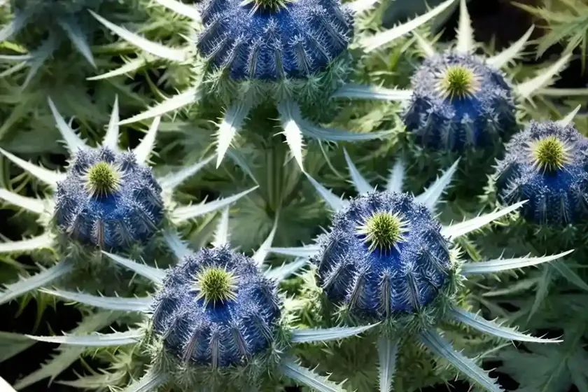 Eryngium x tripartitum (tripartite sea holly) — photo 3