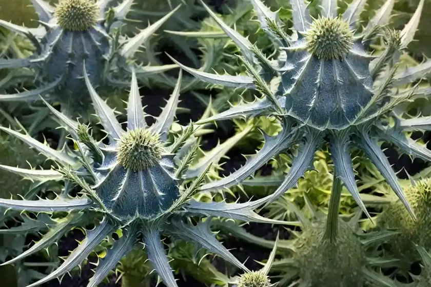 Eryngium x zabelii ‘neptune’s gold’ (sea holly) — photo 3