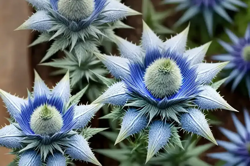 Eryngo (eryngium alpinum ‘blue star’) — photo 2