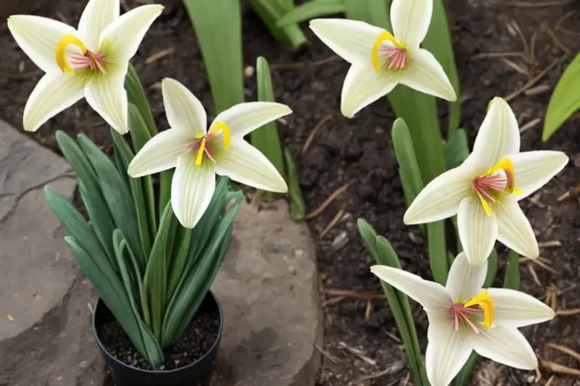 Erythronium umbilicatum (dimpled trout lily) — photo 2