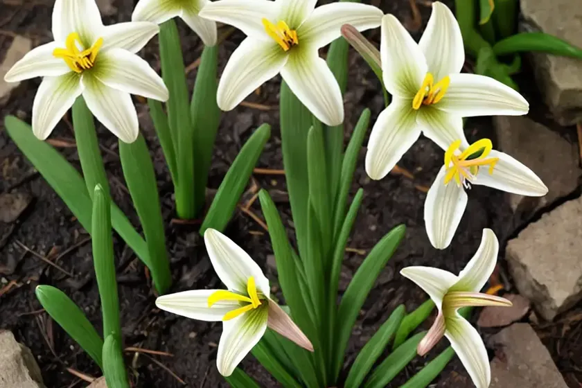 Erythronium umbilicatum (dimpled trout lily) — photo 3