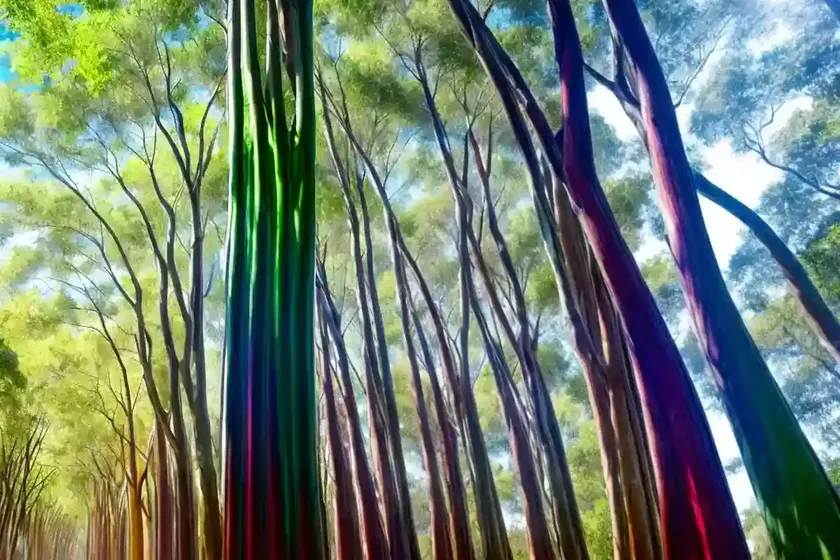 Eucalyptus deglupta (rainbow eucalyptus) — photo 3