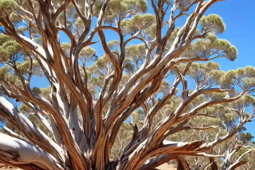 Eucalyptus pauciflora subsp. niphophila (alpine snow gum)