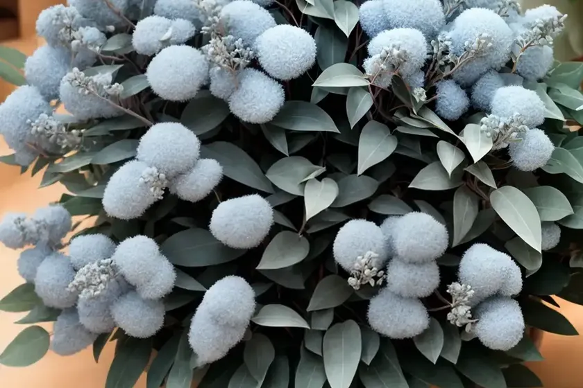 Eucalyptus Pulverulenta ‘Baby Blue’ (Florist Silver Dollar) — photo 2