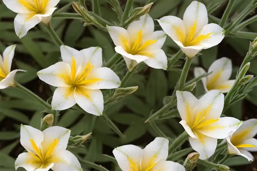 Evening primrose (oenothera macrocarpa subsp. fremontii ‘lemon silver’) — photo 2