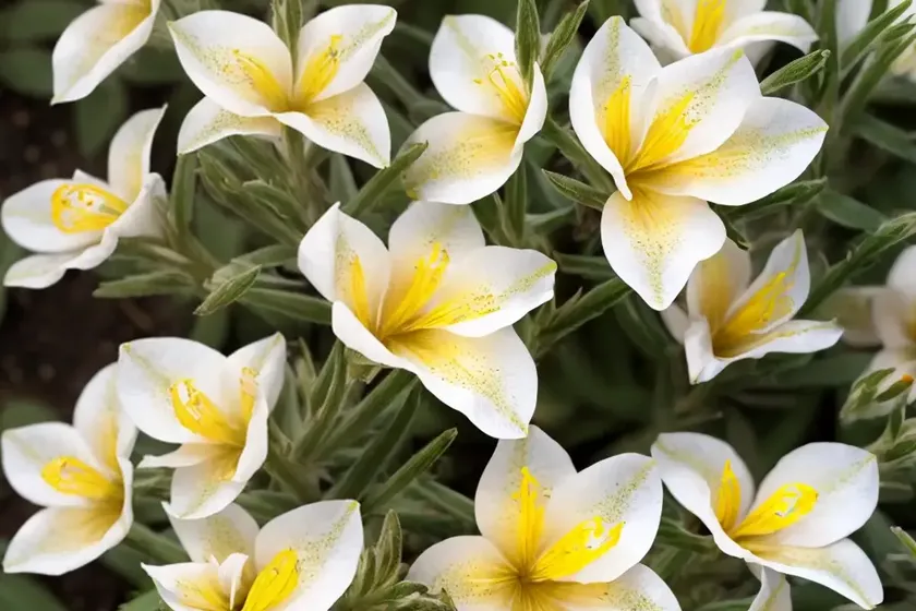 Evening primrose (oenothera macrocarpa subsp. fremontii ‘lemon silver’) — photo 3