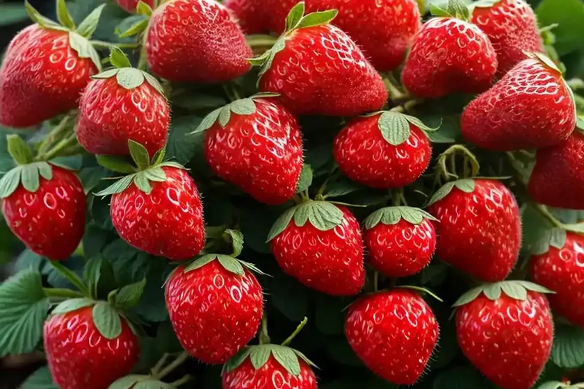 Everbearing strawberry (fragaria x ananassa ‘ruby ann’) — photo 2