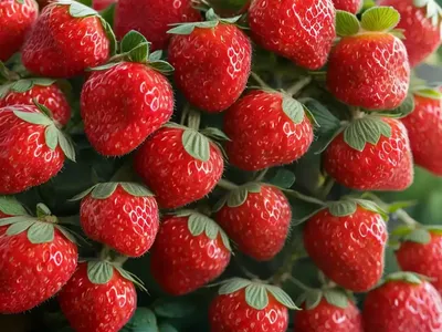 Everbearing Strawberry (Fragaria  X  Ananassa ‘Ruby Ann’)