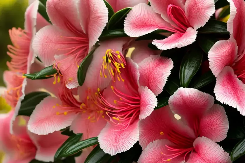 Evergreen azalea (rhododendron ‘mrs. l.c. fisher’)