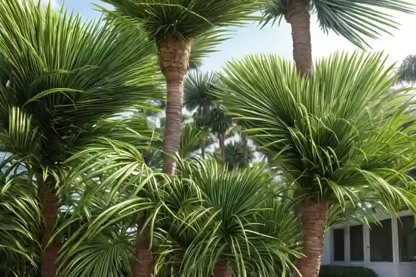 Fan palm (livistona jenkinsiana) — photo 3
