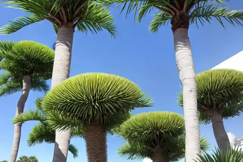 Fan palm (livistona rotundifolia) — photo 3