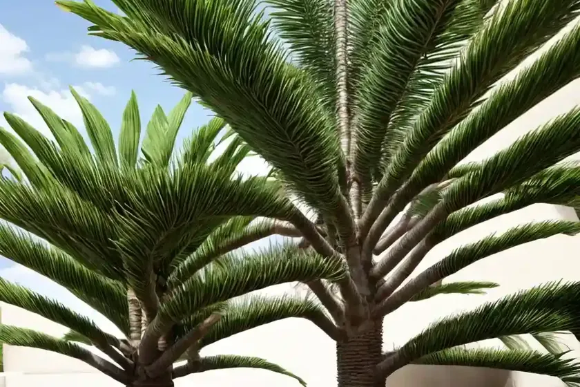 Fan palm (livistona rotundifolia)