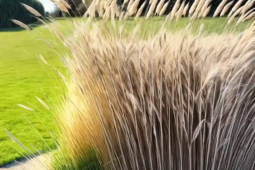 Feather reed grass (calamagrostis x acutiflora ‘overdam’) — photo 3