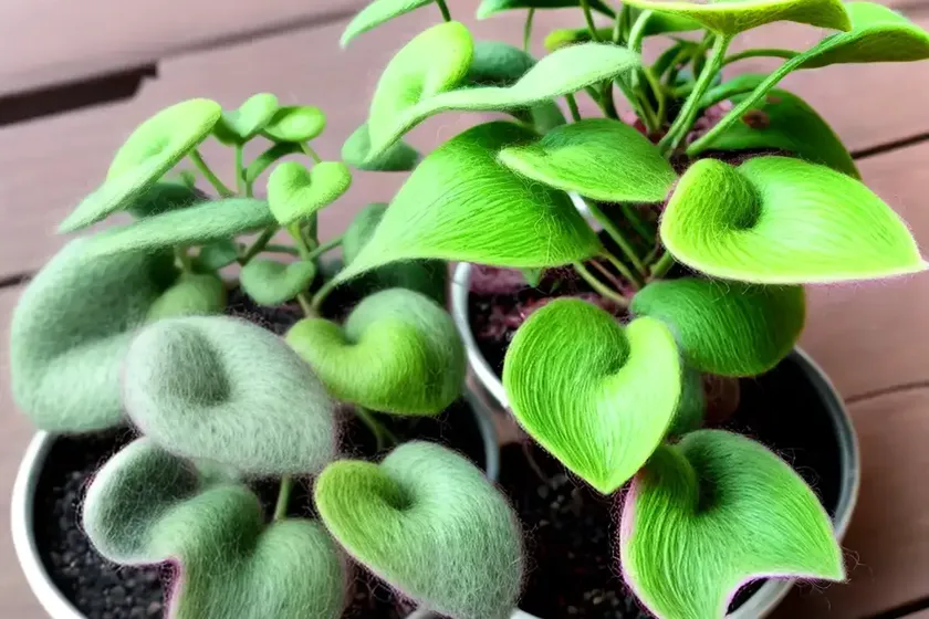 Felted pepperface (peperomia incana)