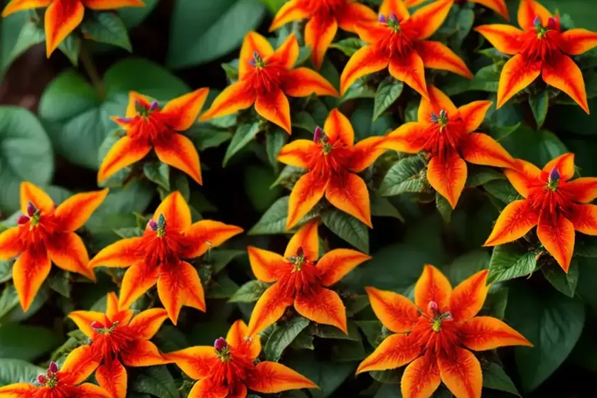 Firecracker flower (crossandra infundibuliformis) — photo 3