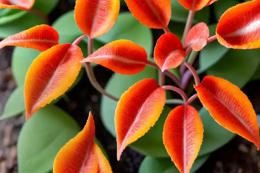 Flame violets (episcia cupreata)