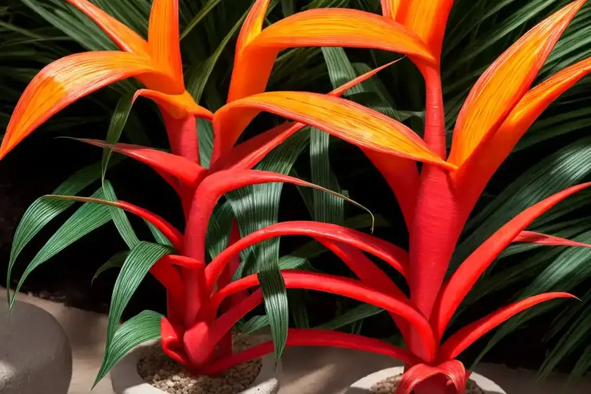 Flaming torch (billbergia pyramidalis) — photo 2