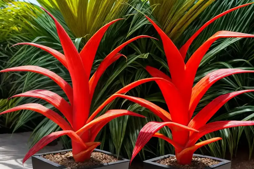 Flaming torch (billbergia pyramidalis)