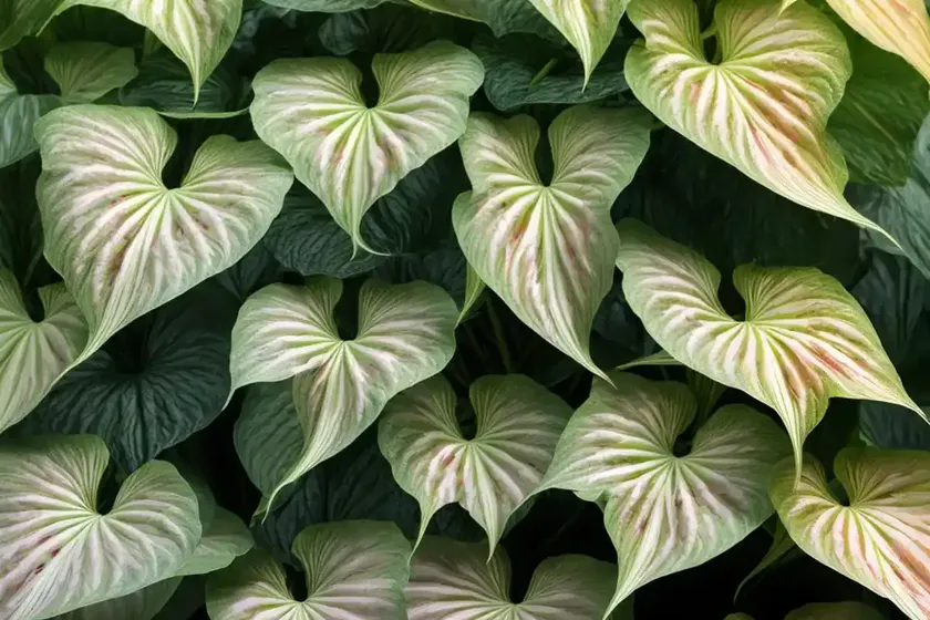 Florida moonlight caladiums (caladium ‘florida moonlight’) — photo 2