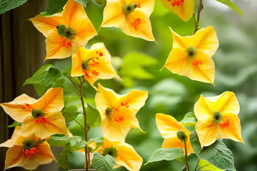 Flowering maple plant (abutilon striatum) — photo 2