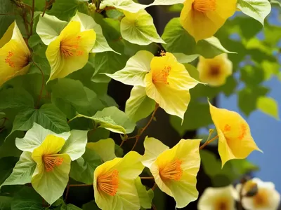 Flowering Maple Plant (Abutilon Striatum)
