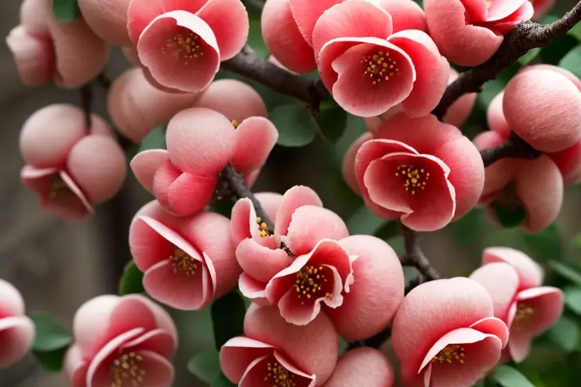 Flowering quince (chaenomeles ‘scarlet storm’) — photo 3