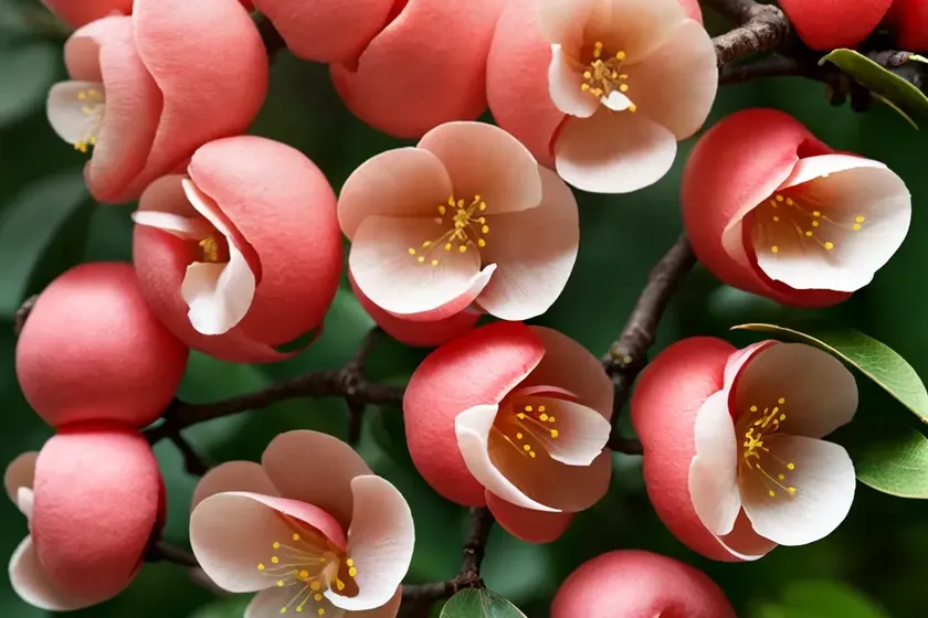 Flowering quince (chaenomeles speciosa ‘contorta’) — photo 3