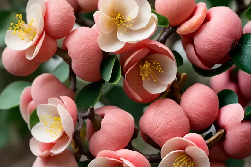 Flowering quince (chaenomeles speciosa ‘toyo-nishiki’) — photo 2