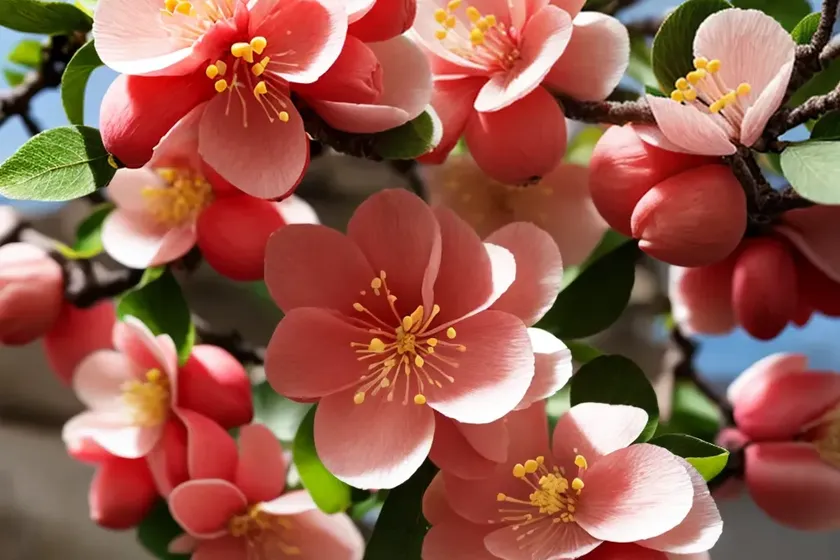 Flowering quince (chaenomeles speciosa ‘toyo-nishiki’) — photo 3