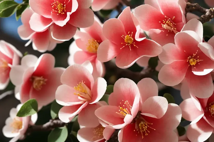 Flowering quince (chaenomeles x superba ‘jet trail’)
