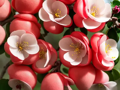 Flowering Quince (Chaenomeles X Superba ‘Texas Scarlet’)