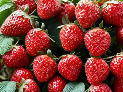 Fragaria ‘Ozark Beauty’ (Everbearing Strawberry)