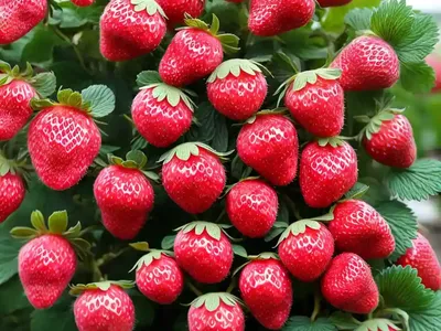 Fragaria X Ananassa ‘Berried Treasure Pink’ (Everbearing Strawberry)