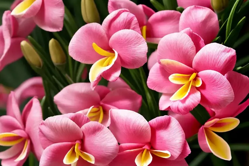 Freesia single pink) — photo 2