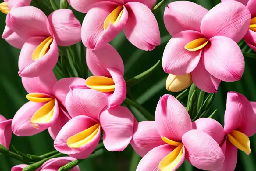 Freesia single pink) — photo 3